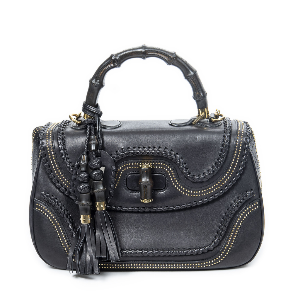 Gucci Black Leather Shoulder Bag - Picture 1 of 9